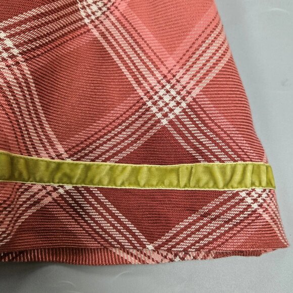 MATILDA JANE You & Me Plaid Overall Suspender Skirt Dress Pink Green Red Size 8 - Picture 4 of 9